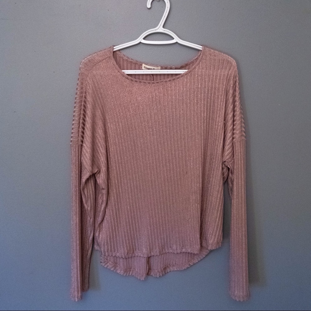 Ginger G sparkly pink shirt